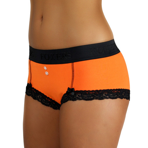 Orange Boyshorts with Black Band