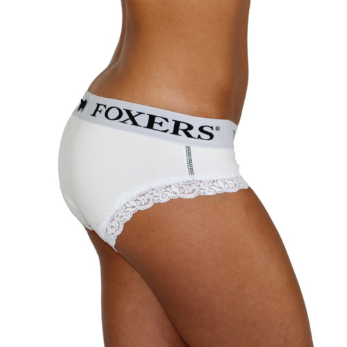 White Boy Briefs with FOXERS Waistband