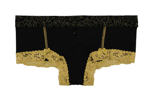 Black Boyshorts with Masquerade Band | FOXERS