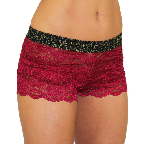 Foxers Cranberry Lace Boxers | Masquerade Band