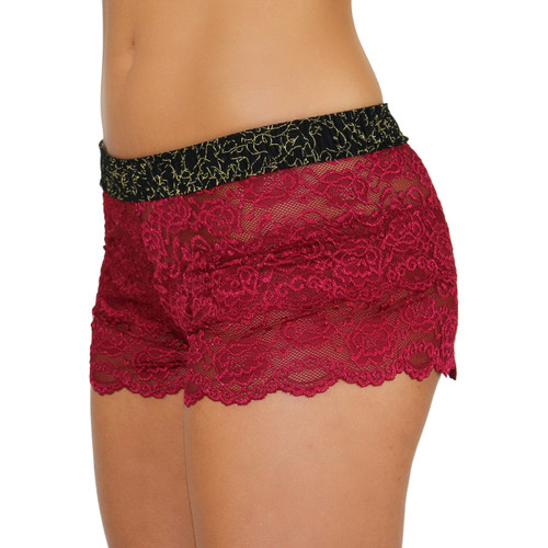 Foxers Cranberry Lace Boxers | Masquerade Band