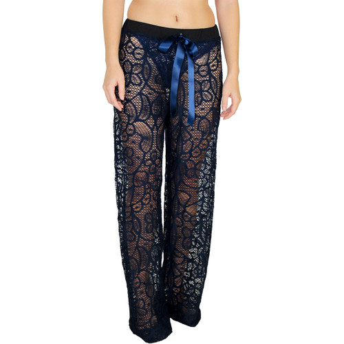 Sexy Lace Lounge pants in Navy Blue