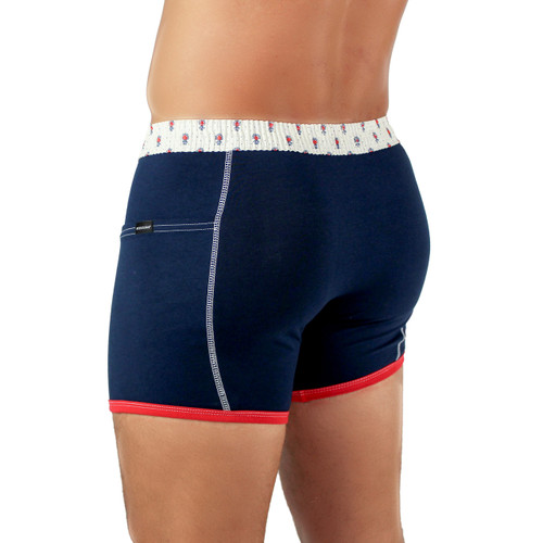 Navy Boxers with Pockets For Guys