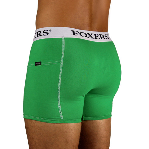 Men's Kelly Green Boxer Brief with Foxers Logo Band