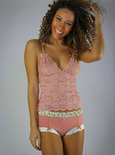 French Rose Boyshort with Royal Day Waistband
