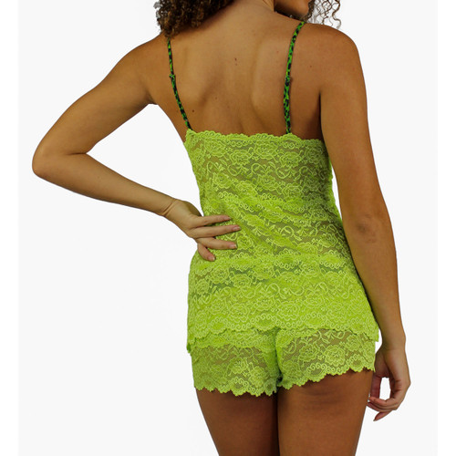 Lime Green Hip Length Lace Camisole Nightie/Negligee