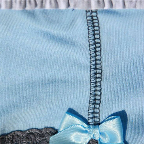 Navy Stitching on our Light Blue Boyshorts