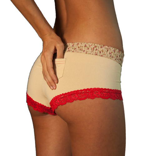 Blushing Rose over Mocha Boyshort