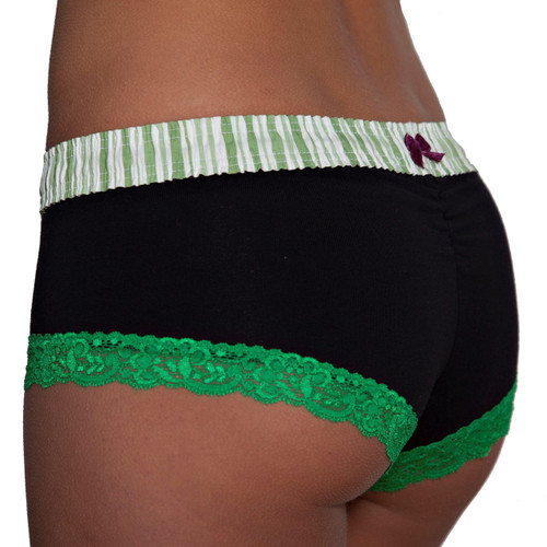 Green / Black Boyshort
