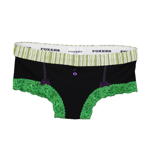 Green / Black Boyshort