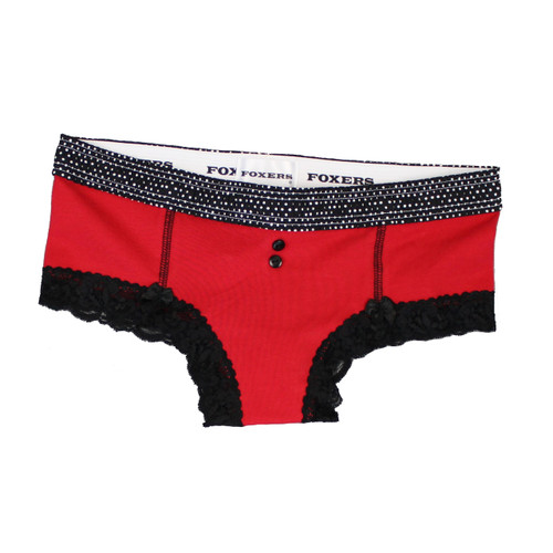 Black Dot / Red Boyshort