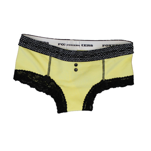 Black Dot / Yellow Boyshort