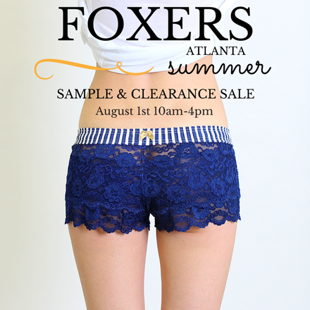 FOXERS Summer 2015 Sample Sale at our Atlanta Office