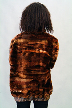 Vintage Fur Beaver Multicolor Jacket 1 Vintage Fur Beaver Multicolor Jacket 1