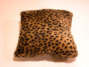 Leopard Print Fur Pillow Leopard Print Fur Pillow