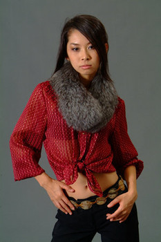 Gray Fox Fur Collar Gray Fox Fur Collar