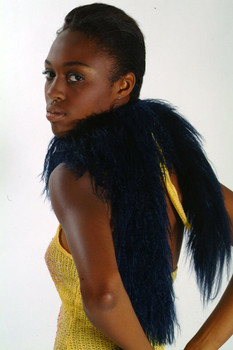 Black Lamb Fur Scarf Black Lamb Fur Scarf