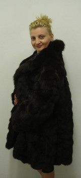 Brown Fox Fur 3/4 Jacket Brown Fox Fur 3/4 Jacket