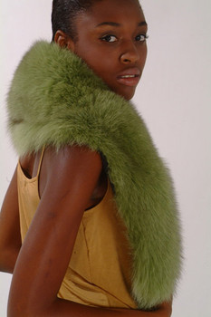 Green Fox Fur Collar Green Fox Fur Collar