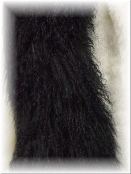 Black Curly Lamb Boa Black Curly Lamb Boa