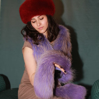 DYED FOX FUR BOA DYED FOX FUR BOA