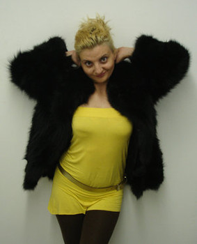 Black Fox Fur Jacket Black Fox Fur Jacket