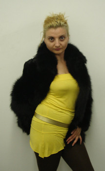 Black Fox Fur Jacket Black Fox Fur Jacket