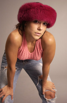Full Skin Dyed Red Fox Fur Head Wrap Full Skin Dyed Red Fox Fur Head Wrap