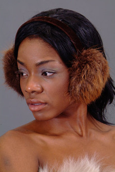 Brown Fox Fur Earmuffs 2 Brown Fox Fur Earmuffs 2