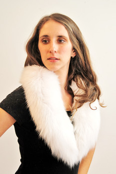White Fox Fur Collar White Fox Fur Collar