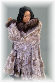 Raccoon Fur 3/4 Jacket - Sectional Raccoon Fur 3/4 Jacket - Sectional
