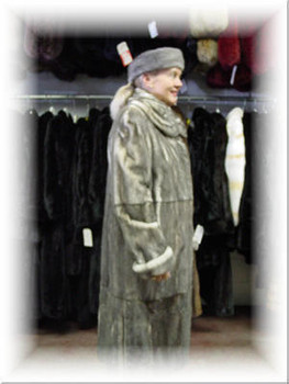 Design Full Skin Azurine Mink Fur Coat Design Full Skin Azurine Mink Fur Coat