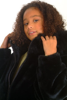 Kids Black Faux Jacket Kids Black Faux Jacket