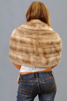 Beige Mink Fur Shawl Beige Mink Fur Shawl