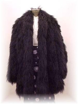 Black Curly Lamb Fur Jacket Black Curly Lamb Fur Jacket