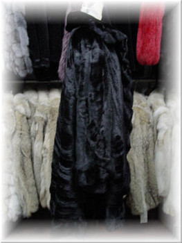 3/4 Mink Fur Coat with Mink Fur Collar 3/4 Mink Fur Coat with Mink Fur Collar