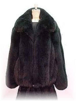 Full Skin Black Fox Bomber Fur Jacket Full Skin Black Fox Bomber Fur Jacket