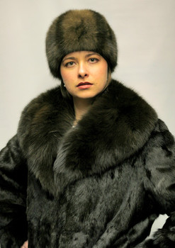 Dyed Sable Mink Coat Dyed Sable Mink Coat