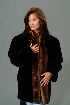 Faux Fur Mink Tuxedo Jacket Faux Fur Mink Tuxedo Jacket