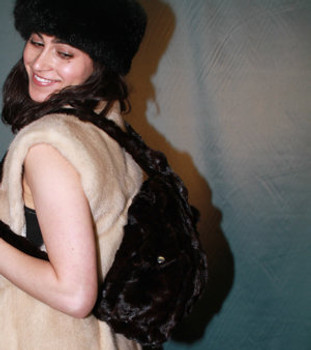 Buy BAck Pack Bag Mink Fur Buy BAck Pack Bag Mink Fur