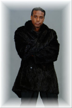 3/4 Mink Fur Jacket w/ Notch Collar 4 3/4 Mink Fur Jacket w/ Notch Collar 4