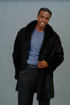 3/4 Mink Fur Jacket w/ Notch Collar 4 3/4 Mink Fur Jacket w/ Notch Collar 4