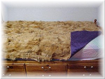 Sectional Dyed Racoon Fur Blanket Sectional Dyed Racoon Fur Blanket