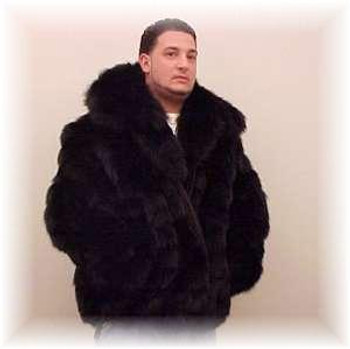 Black Fox Bomber Fur Jacket Black Fox Bomber Fur Jacket