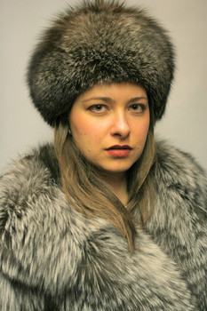 Silver Fox Fur Design Coat Silver Fox Fur Design Coat