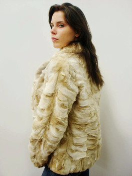 Snow Top Sheared Fox Fur Design Jacket Snow Top Sheared Fox Fur Design Jacket