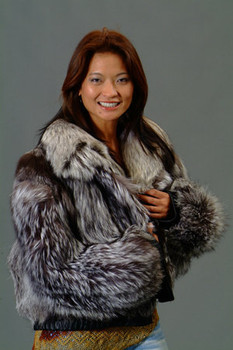 Beautiful Silver Fox Bolero Jacket Beautiful Silver Fox Bolero Jacket