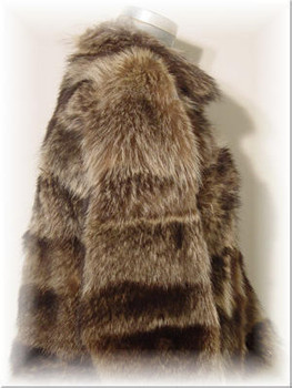 Full Skin Raccoon Fur Jacket with Raccoon Fur Collar Full Skin Raccoon Fur Jacket with Raccoon Fur Collar