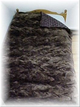 Sectional Sheared Beaver Fur Blanket Sectional Sheared Beaver Fur Blanket