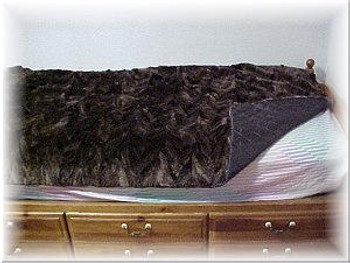 Sheared Beaver Design Fur Blanket Sheared Beaver Design Fur Blanket
